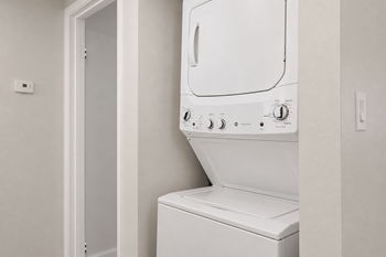 In unit washer and dryer at hilltop view apartments